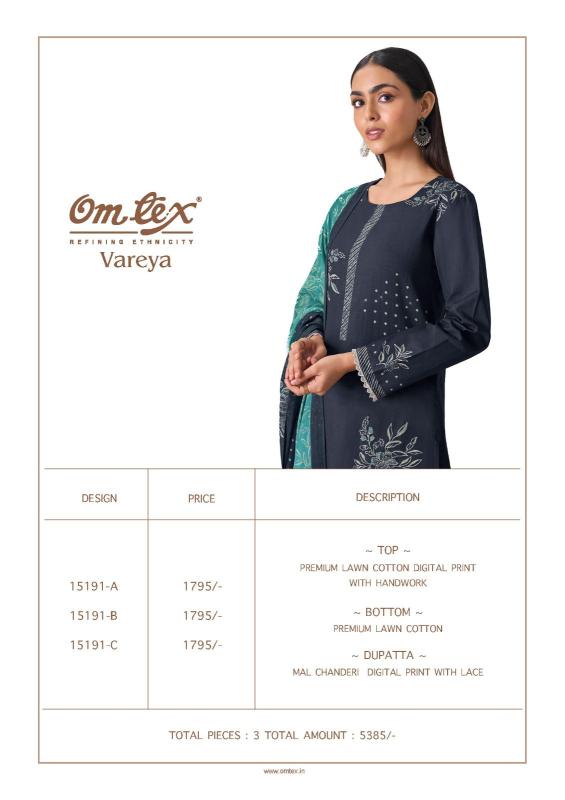 Omtex vareya cotton dress material wholesale price in mumbai
